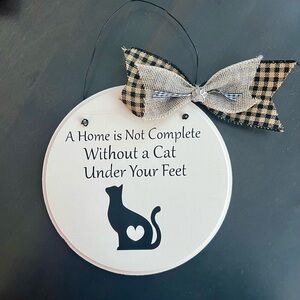 🔥3/$25 Cat Lover's Decorative Wall Sign